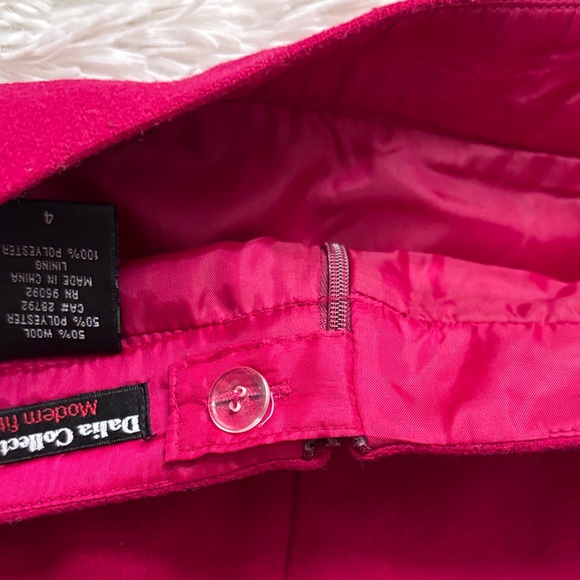 Dalia Collection Rich Raspberry Mini Skirt - Picture 6 of 6